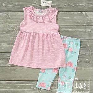 Pete+Lucy infant girl’s capri set